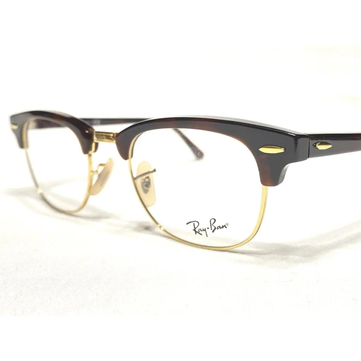 Ray Ban RB5154 2372 Clubmaster Tortoise Gold Eyeglasses Frames 49/21 140 by Ray-Ban