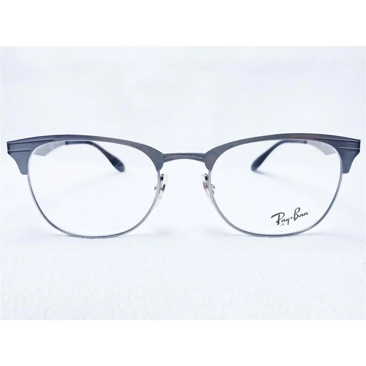 Ray Ban RB6346 2553 Unisex Brushed Gunmetal Square Eyeglasses Frames 50/19 by Ray-Ban