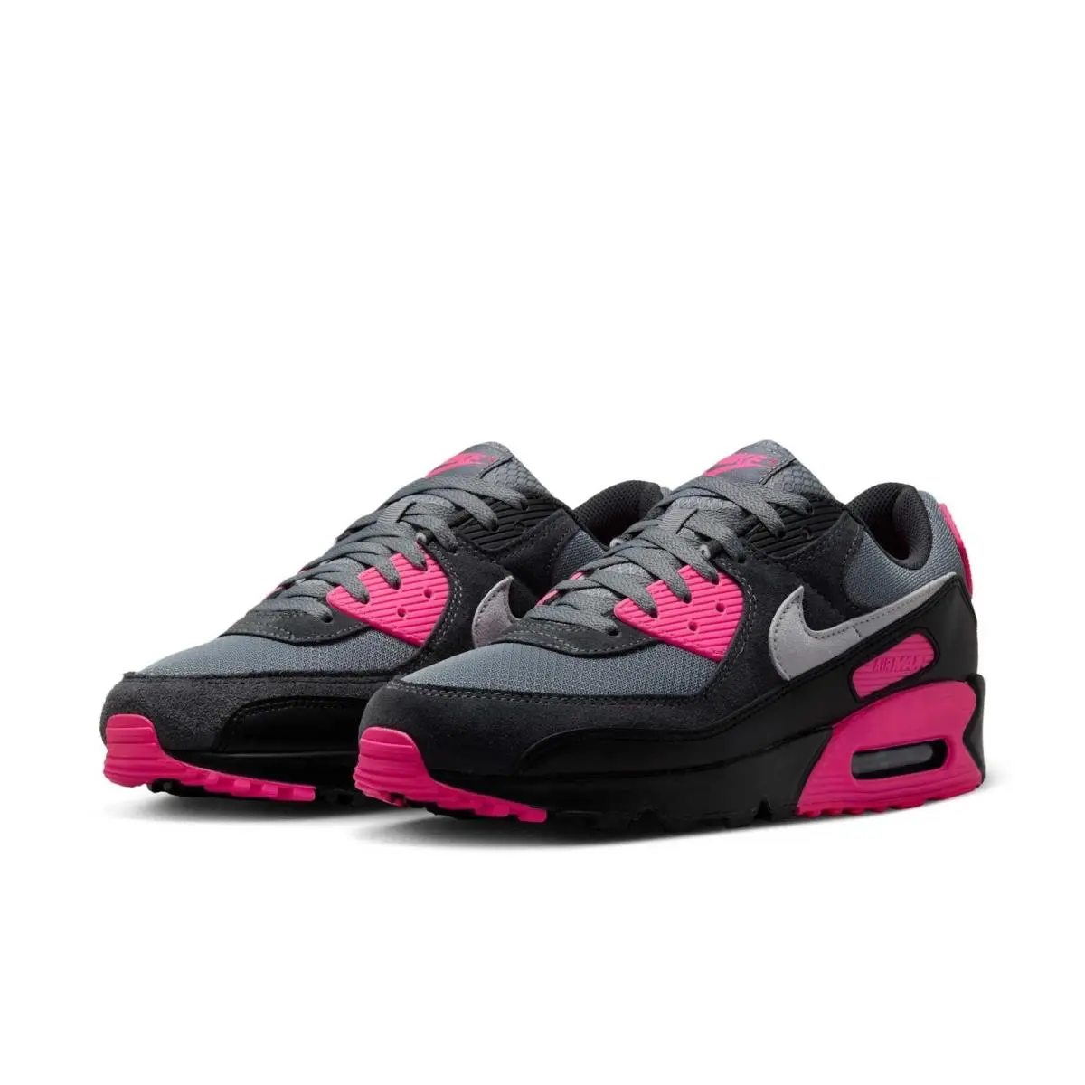 Nike Air Max 90 Men`s Multi Size Cool Grey/wolf Grey-hyper Pink DM0029-010 Box No Lid
