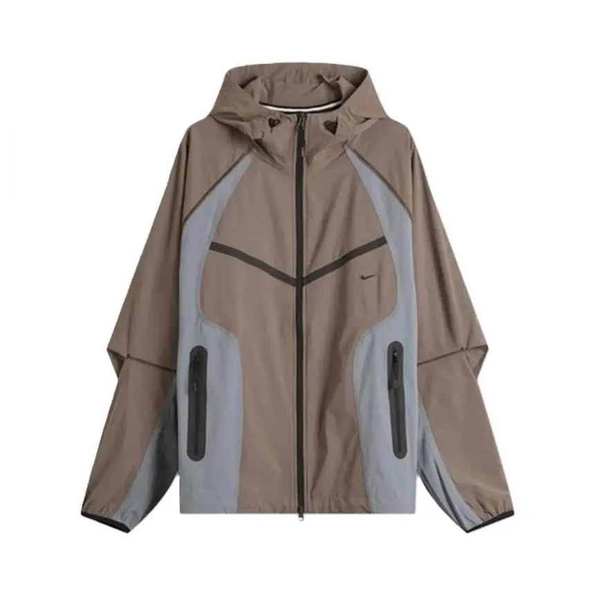 Nike Men`s Tech Men`s Dri-fit Woven Colour-block Windrunner Gray IH8461-289 j