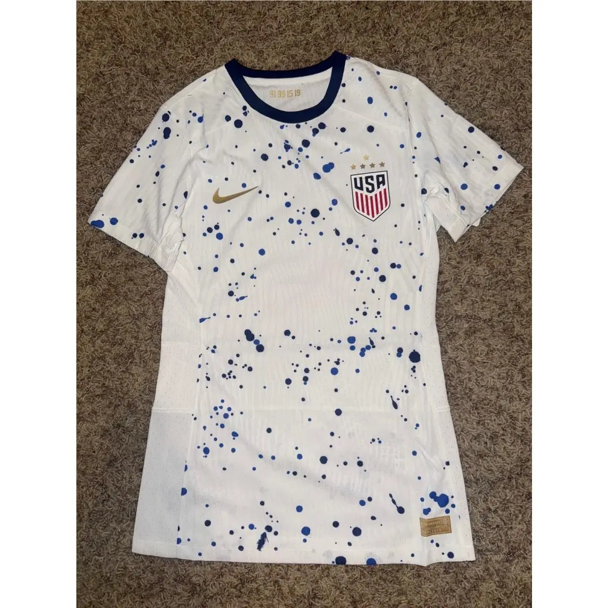 Nike Men’s Usmnt Dri-fit Adv National Team Splatter Soccer Jersey Sample