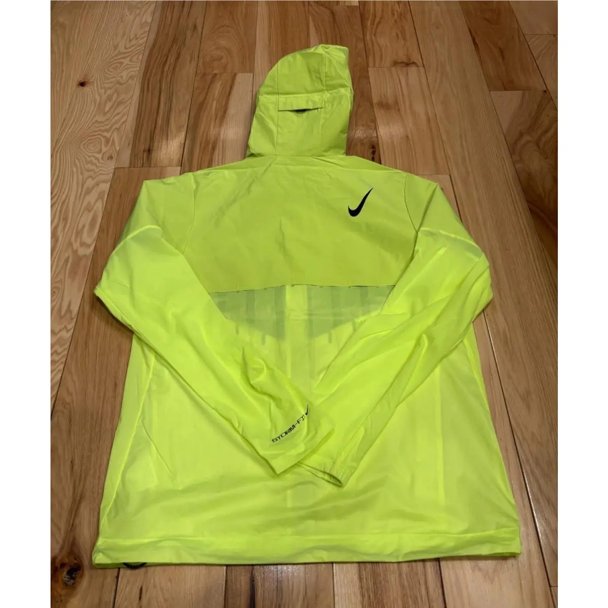 Nike clothing - Nike AeroSwift Storm-FIT Aerogami Running Jacket - Volt / Black (UPC: 198482488093) 0
