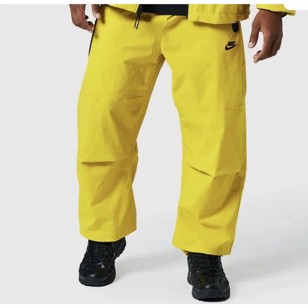 Nike clothing - Nike Tech Men`s Dri-FIT Woven Loose-Fit Pants - HM7158-726 - Bright Citron/Bright Citron/Black (UPC: 0198482356347) 4