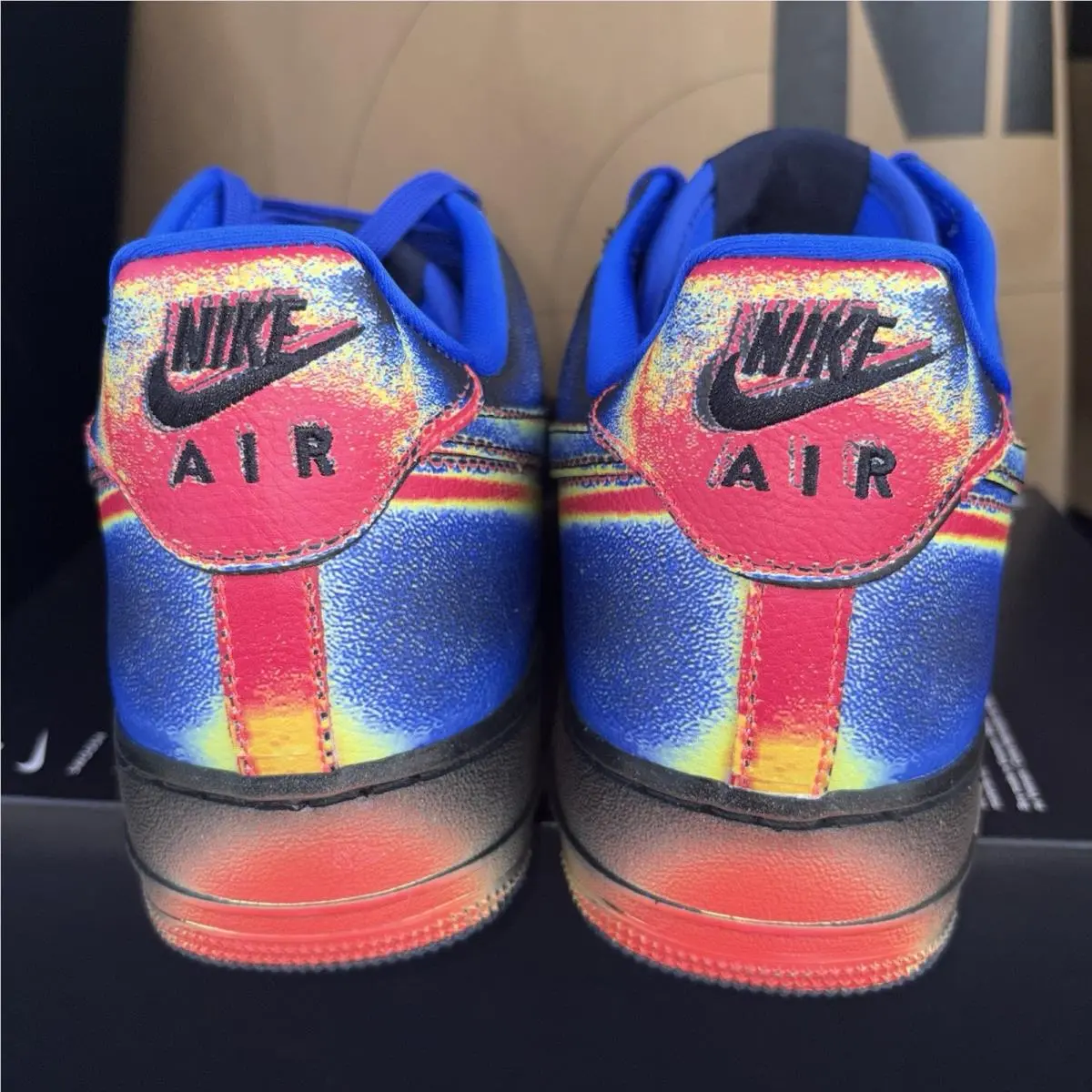 Nike shoes - Nike Air Force 1 Retro - IB6834 001 - Black / Racer Blue-Volt Ice (UPC: 197860638037) 3
