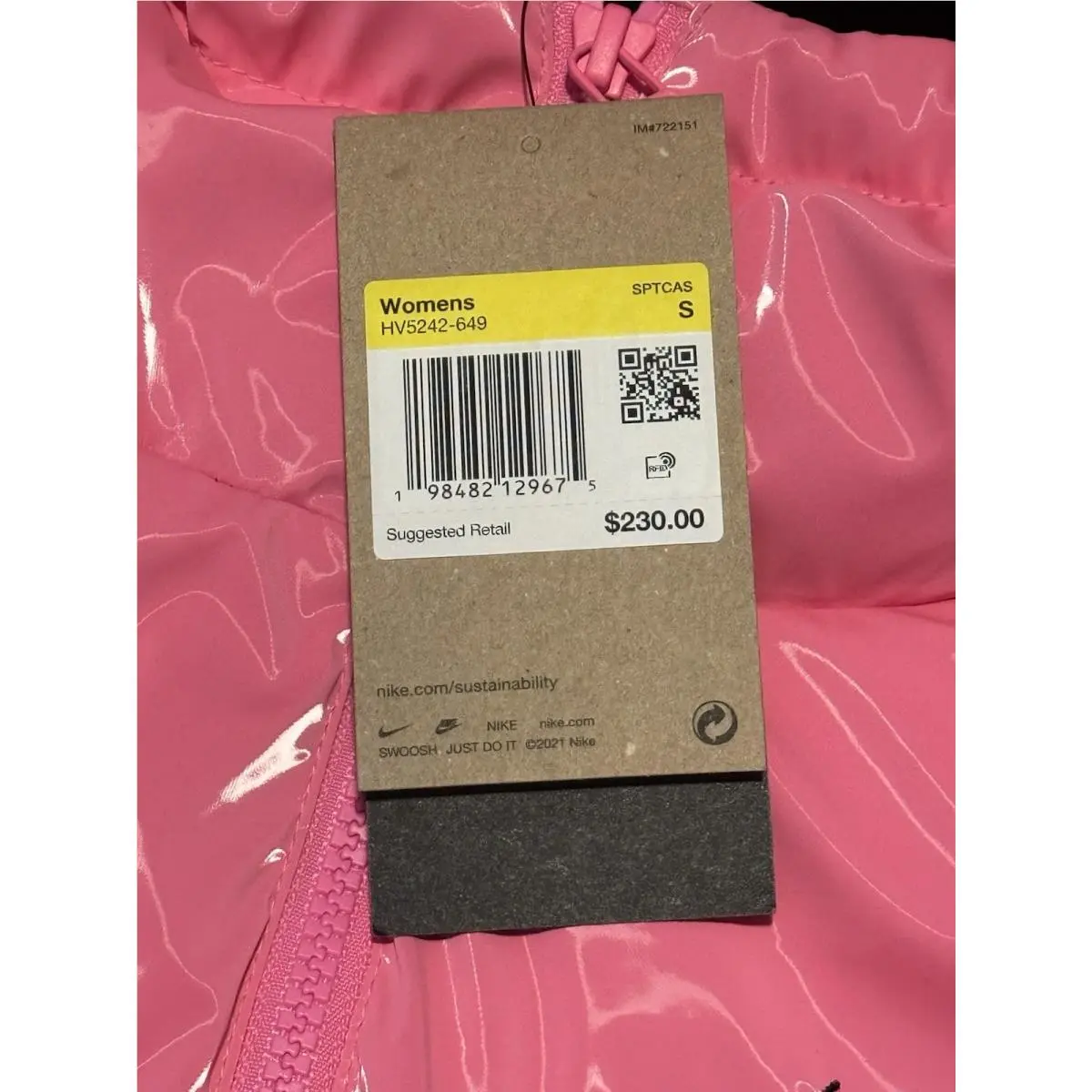 Nike clothing - Nike Therma-Fit Shine - Shine - Pink (UPC: 198482140892) 1