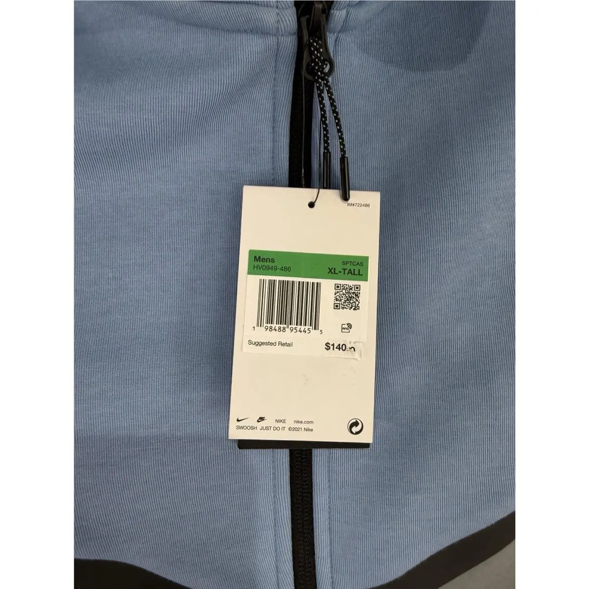 Nike clothing - HV0949-486 - HV0949-486 - Multicolor, Manufacturer: Work Blue/Cool Grey/Black 3