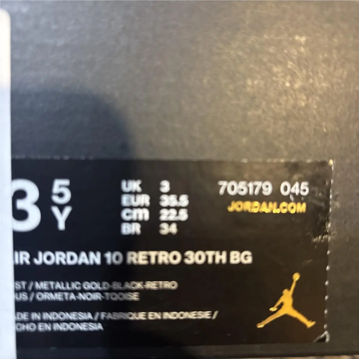 Nike shoes - Air Jordan 10 - Air - 705179 045 - Gray (UPC: 888408423627) 2