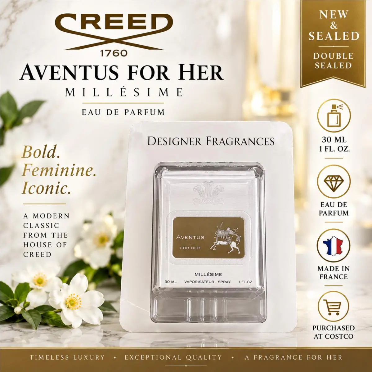 Creed Aventus For Her Millesime Edp 30ml 1 oz Perfume Spray France