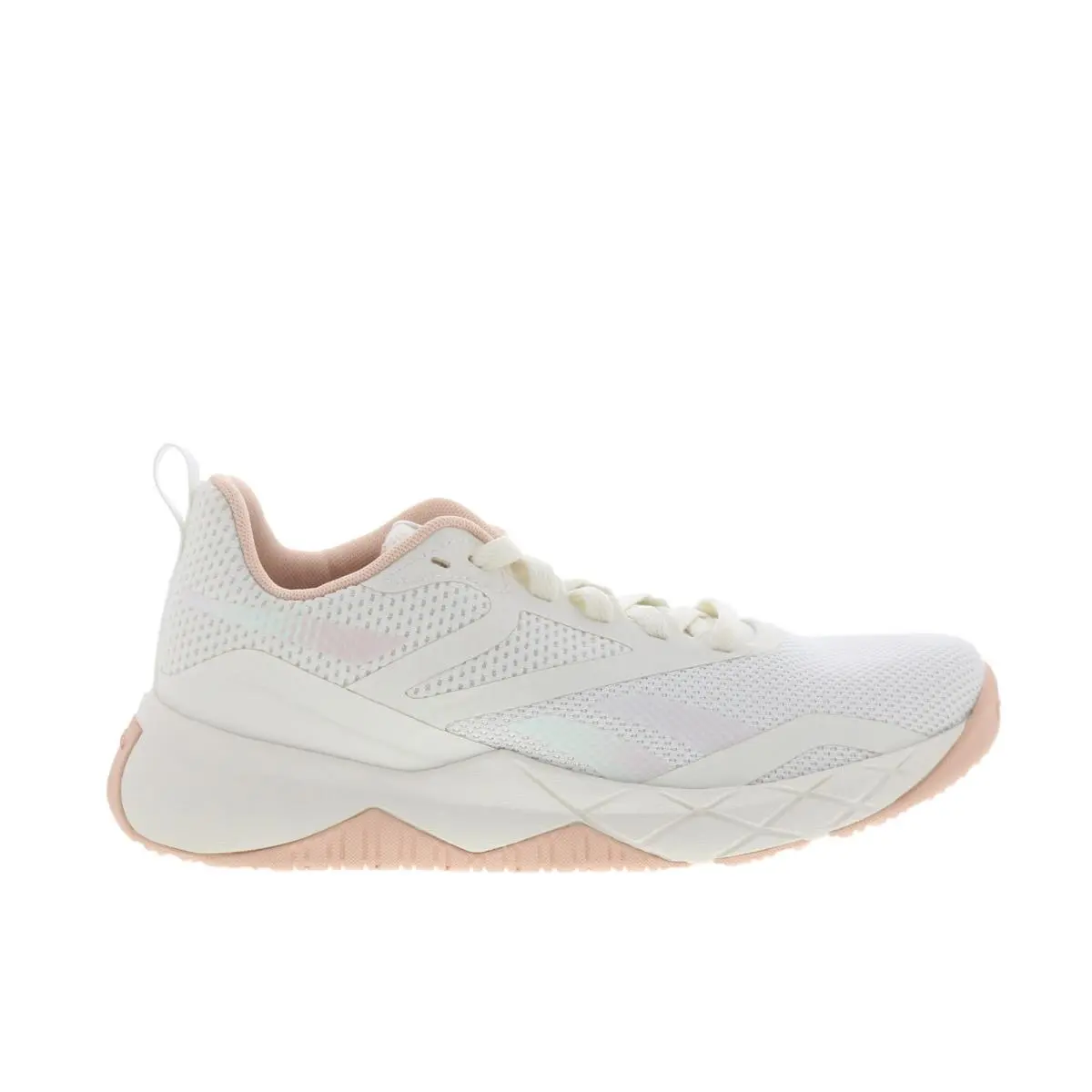 Reebok Nfx Trainer Womens White Mesh Lace Up Athletic Cross Training Shoes