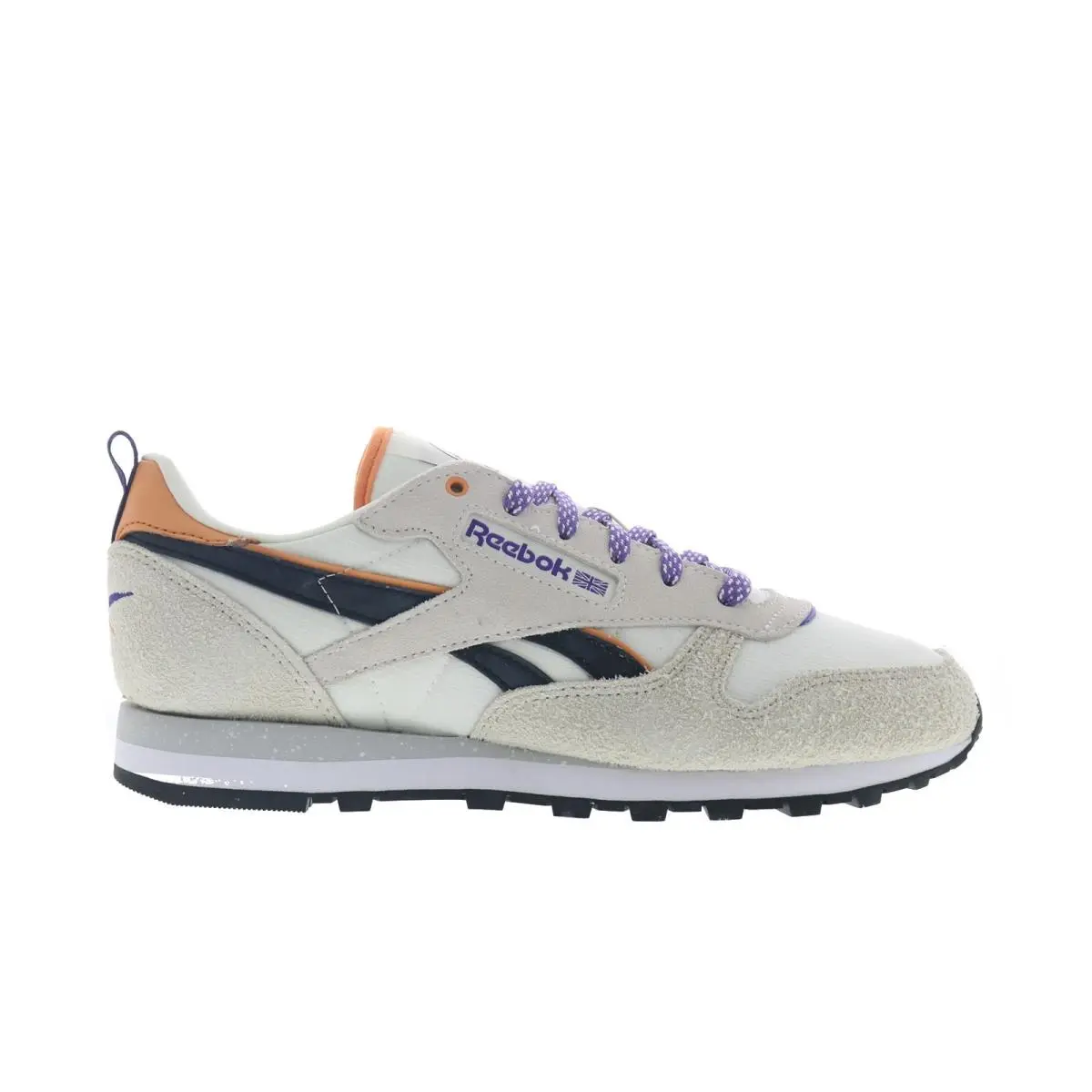 Reebok Classic Leather Womens Beige Suede Lace Up Lifestyle Sneakers Shoes
