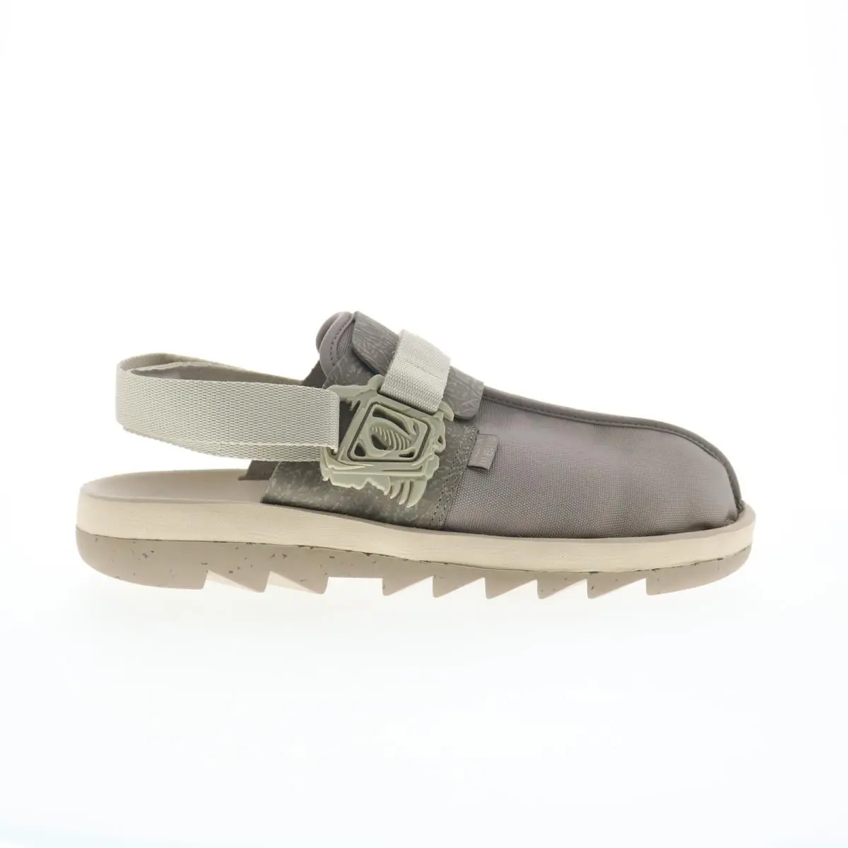 Reebok Beatnik Jurassic World Mens Gray Canvas Strap Sandals Shoes