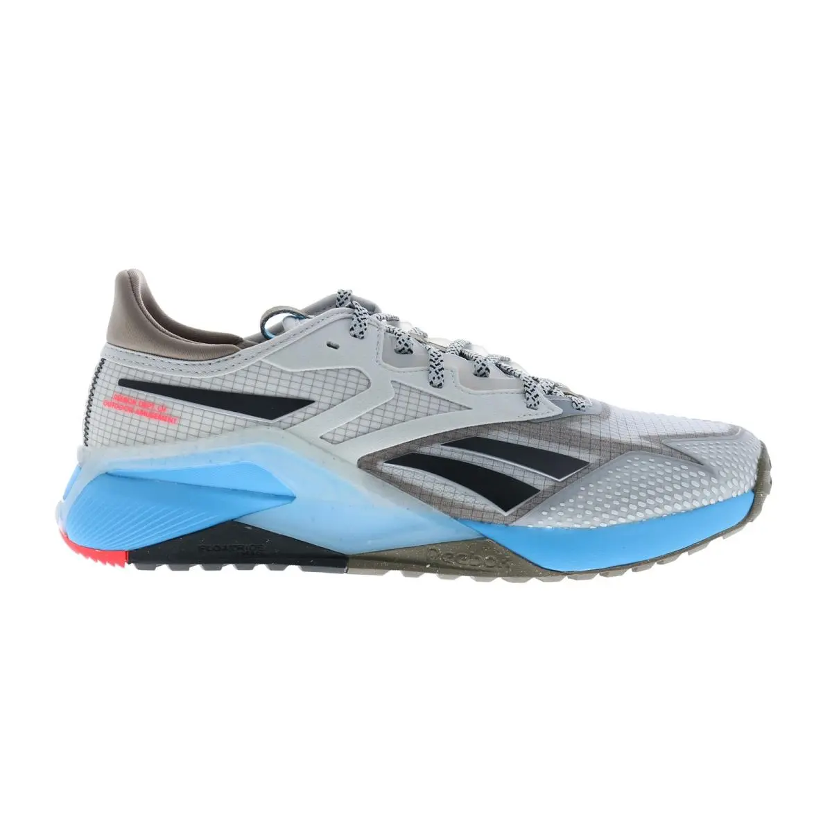 Reebok Nano X2 TR Adventure Mens Gray Canvas Athletic Cross Training Shoes
