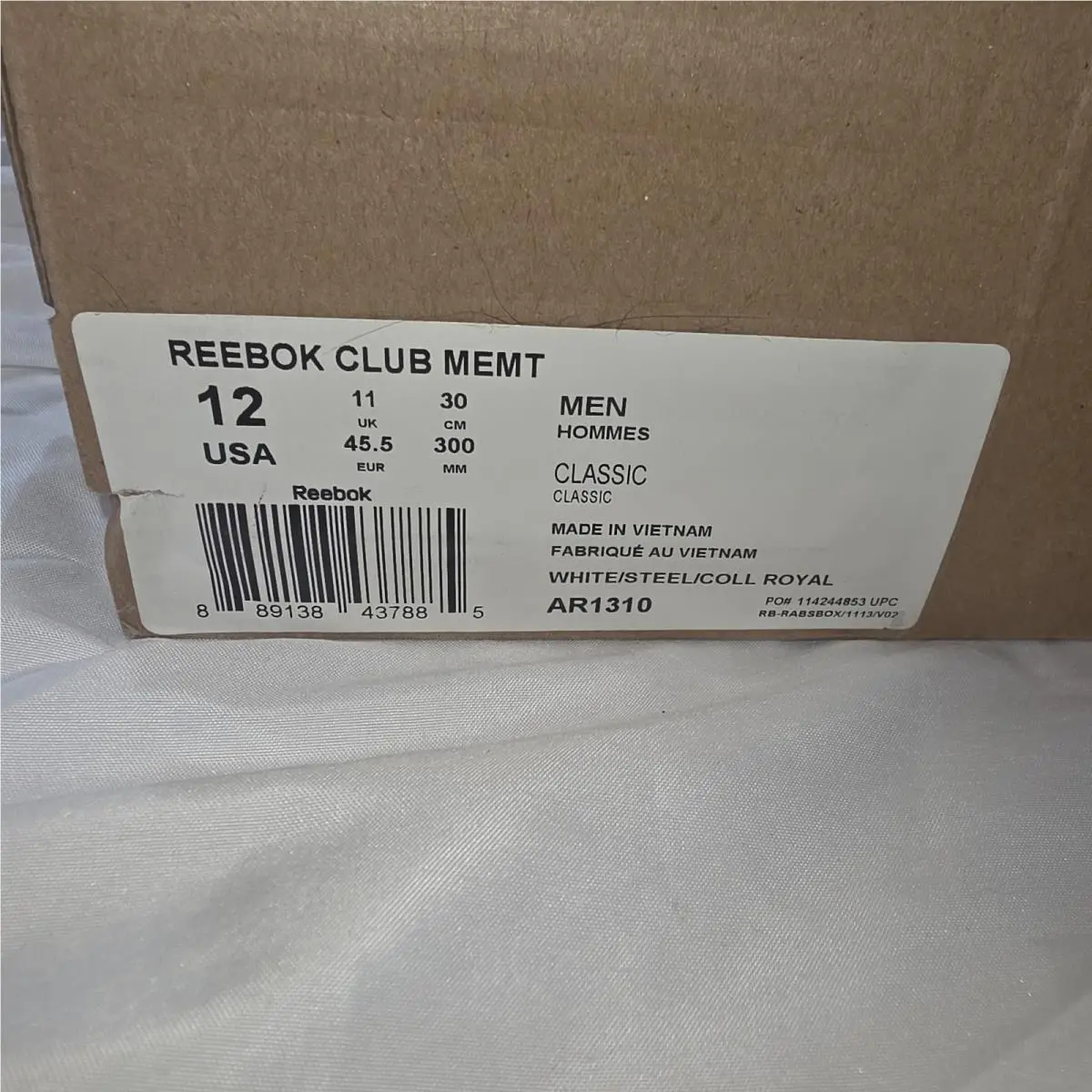 Reebok shoes - Reebok Club MEMT - Club MEMT - 100039092 - White (UPC: 889138437885) 7