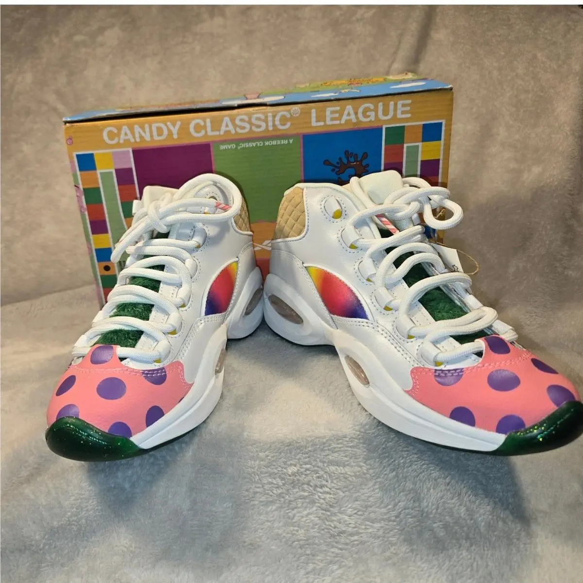 Reebok shoes - Reebok Question Mid Candy Land - White 1