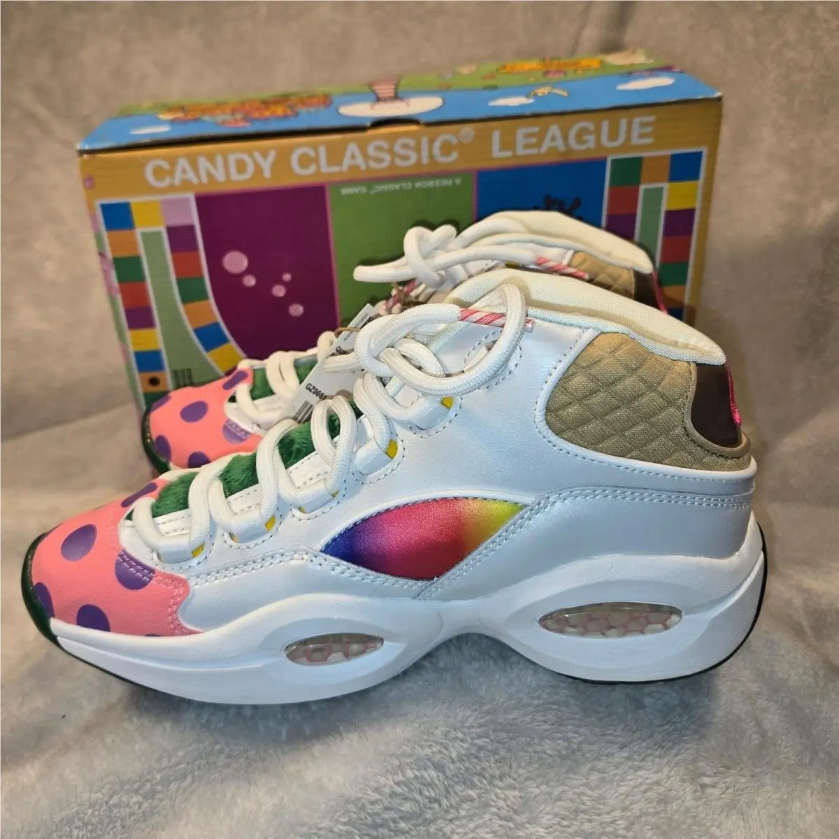 Reebok shoes - Reebok Question Mid Candy Land - White 3