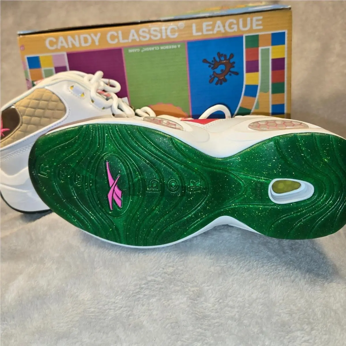 Reebok shoes - Reebok Question Mid Candy Land - White 5
