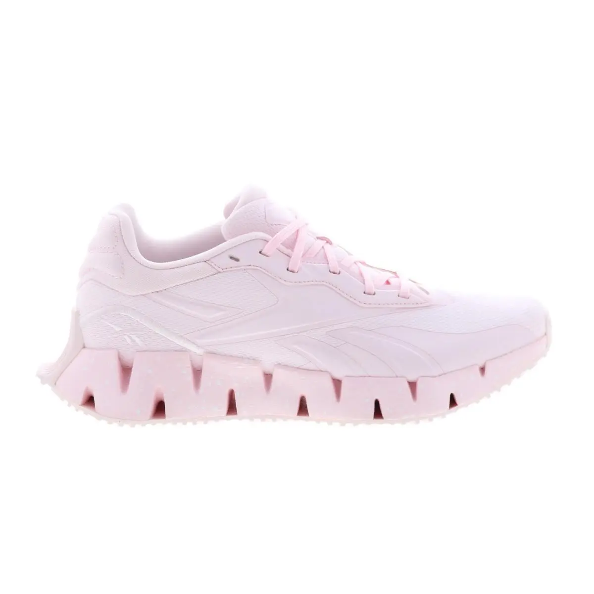 Reebok Zig Dynamica 4 Womens Pink Canvas Lace Up Lifestyle Sneakers Shoes 9.5