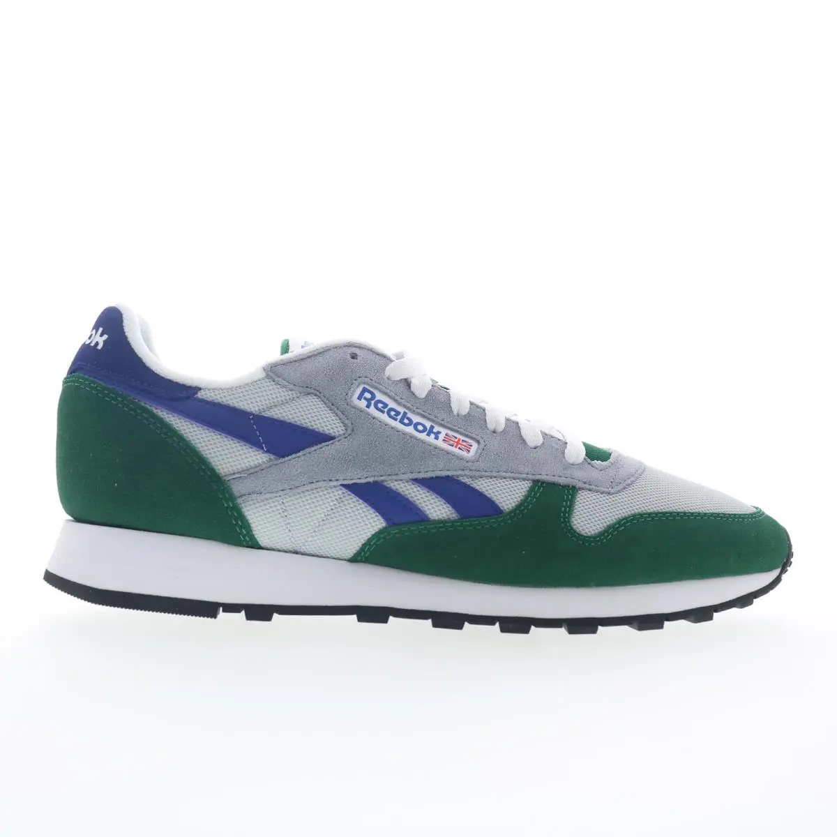Reebok Classic Leather Mens Green Suede Lace Up Lifestyle Sneakers Shoes 12.5