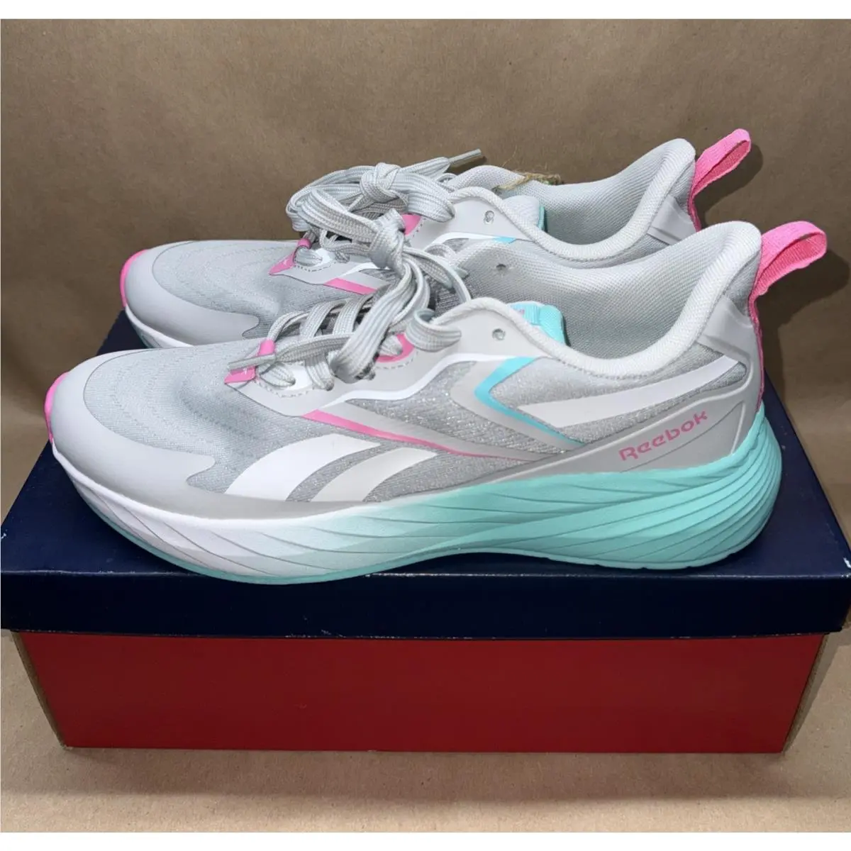Reebok shoes - Reebok Verse - Verse - AR30283W-SAQ - Light Grey, Auqa & pink (UPC: 0198179386312) 0