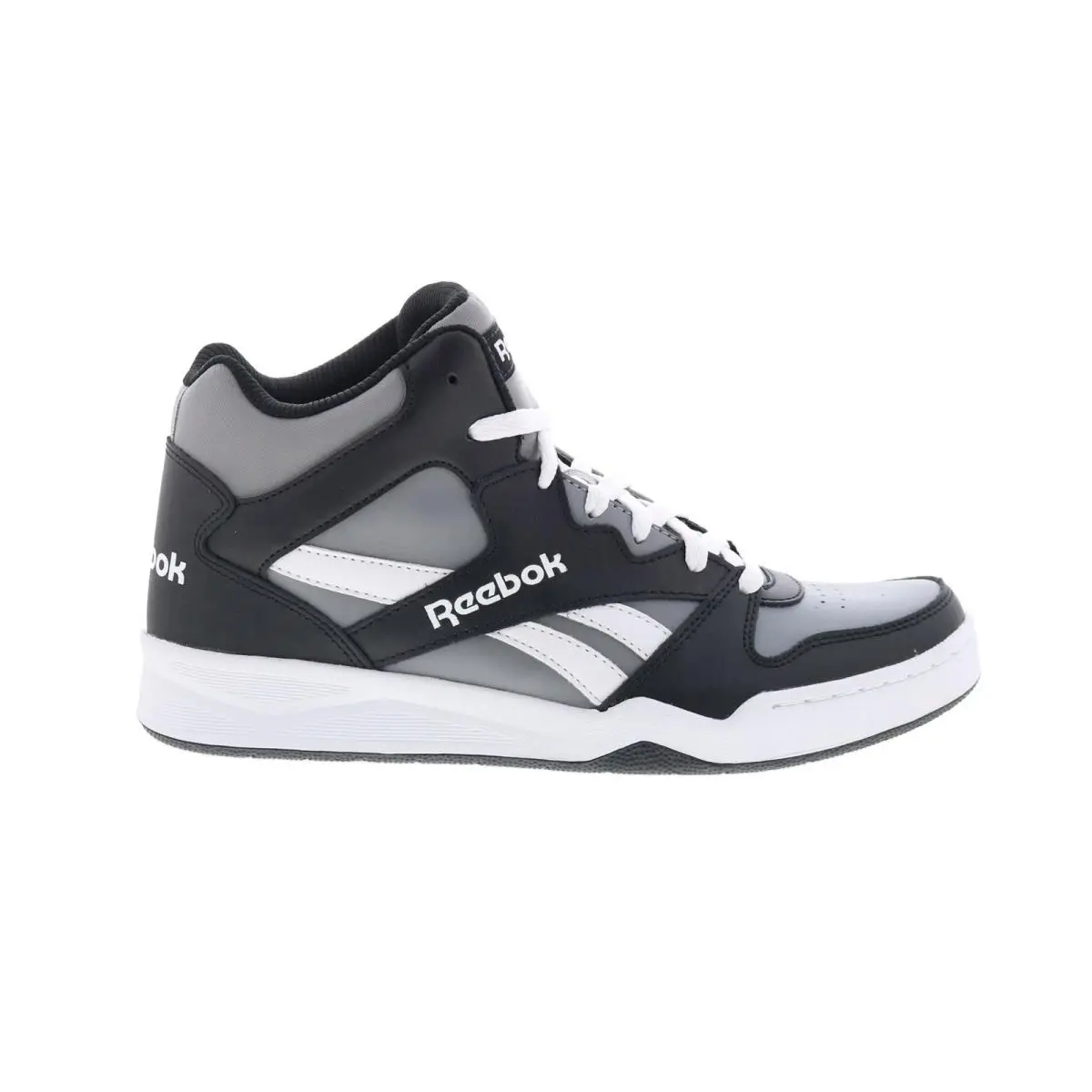 Reebok Royal BB4500 HI 2 Mens Gray Leather Lace Up Lifestyle Sneakers Shoes 11.5
