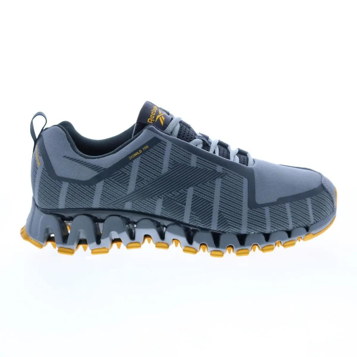 Reebok Zigwild Trail 6 GX9429 Mens Gray Canvas Lace Up Athletic Hiking Shoes 12