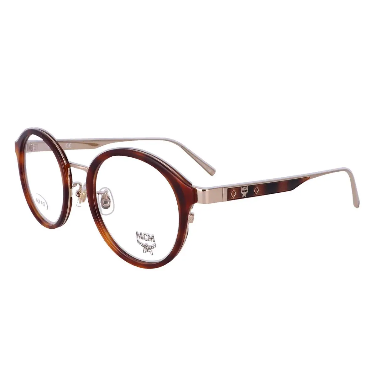 MCM2115A 214 Round Havana Eyeglasses 50mm with Case