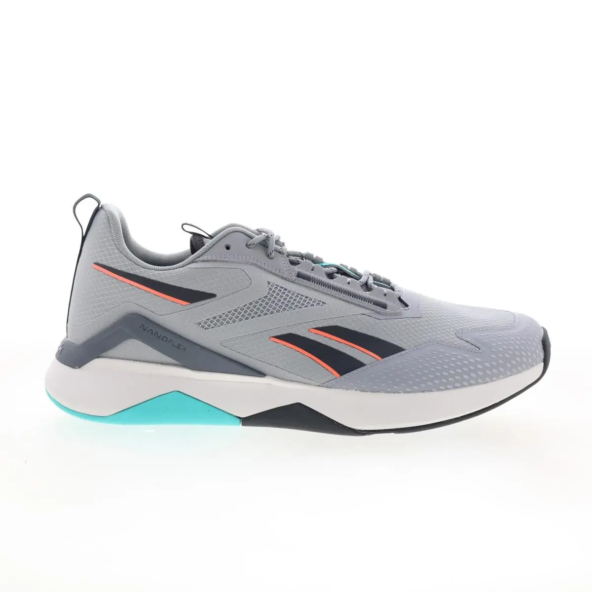 Reebok Nanoflex Aventure TR Mens Gray Canvas Athletic Cross Training Shoes 14