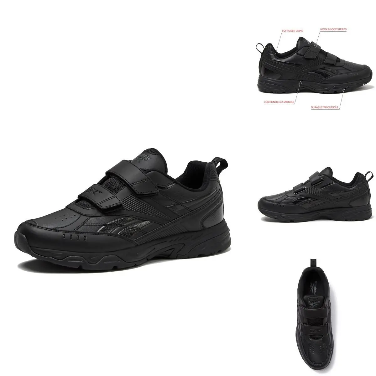 Reebok Rapid Strike KC Walking Mens Shoes Comfortable Hook Loop Training