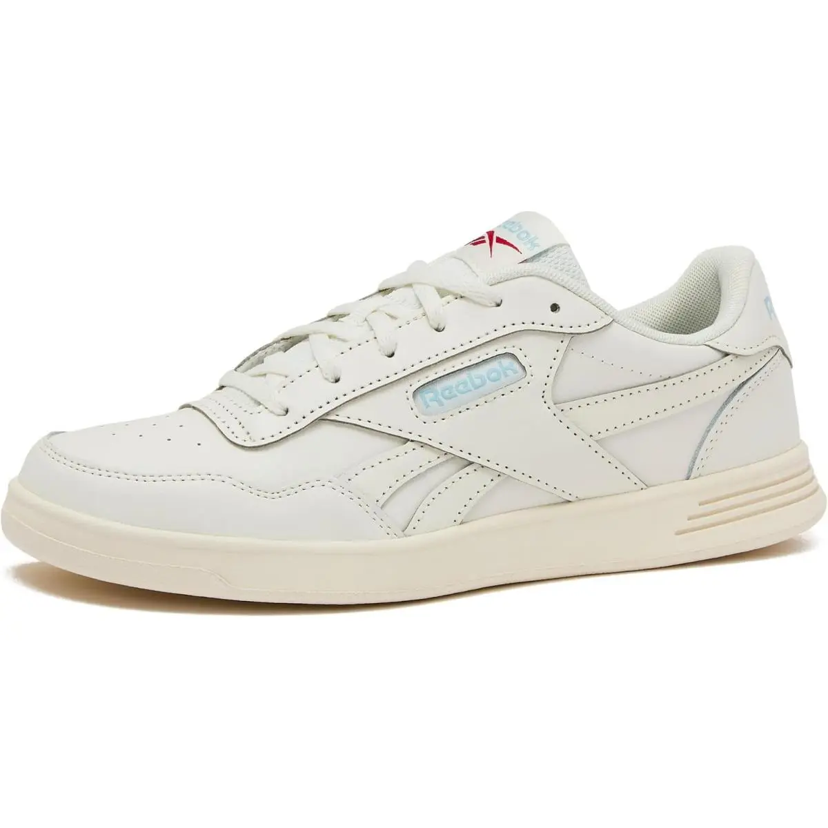 Reebok Women`s Court Advance Sneaker Chalk/blue Pearl/vector Red 9 - Chalk/blu