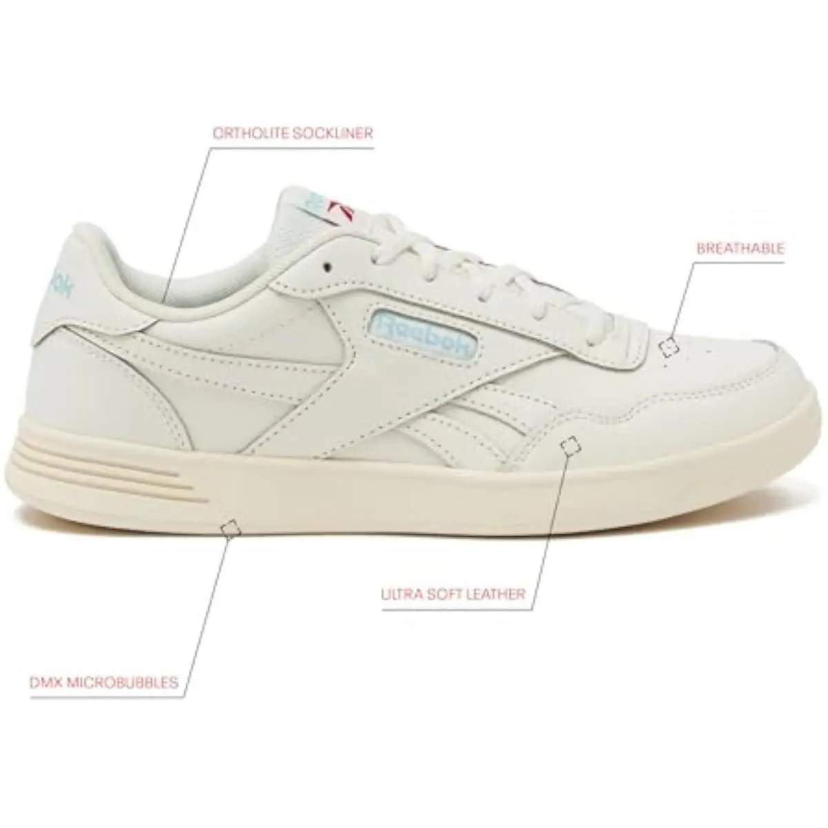 Reebok shoes - Chalk/Blue Pearl/Vector Red (UPC: 0195747853511) 2