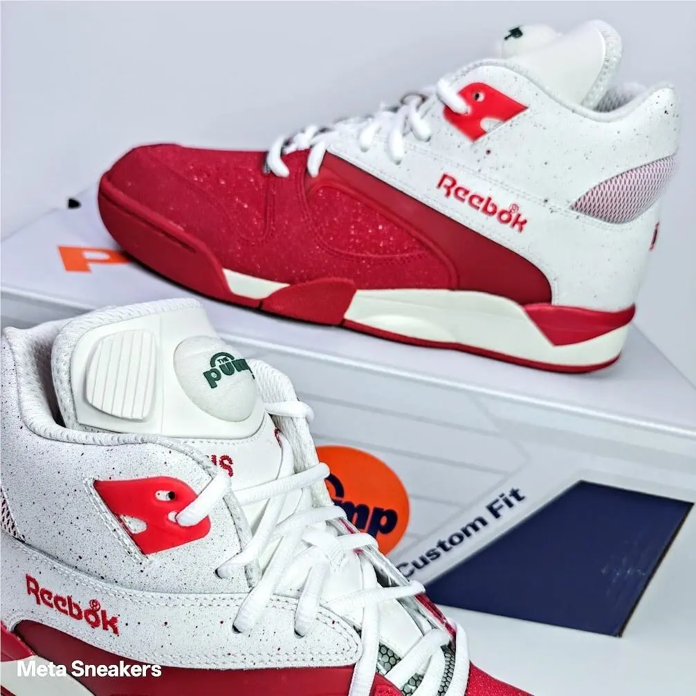 Reebok shoes - Reebok Court Victory Pump - Court Victory Pump - 100208441 - Chalk/Vector Red/Flash Red 10
