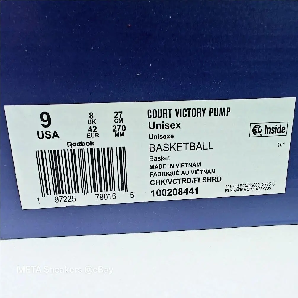Reebok shoes - Reebok Court Victory Pump - Court Victory Pump - 100208441 - Chalk/Vector Red/Flash Red 0
