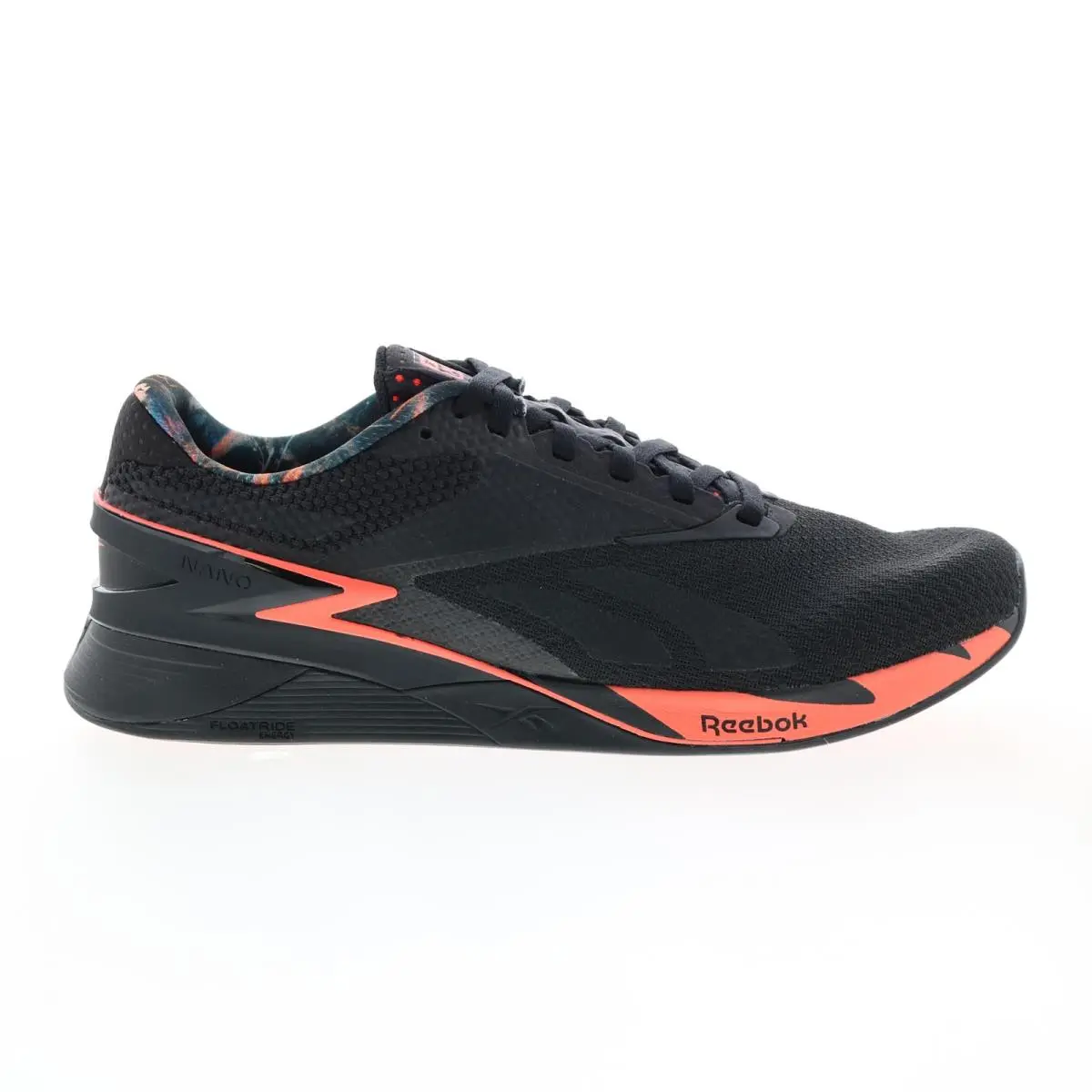 Reebok Nano X3 HP6075 Mens Black Canvas Athletic Cross Training Shoes 14