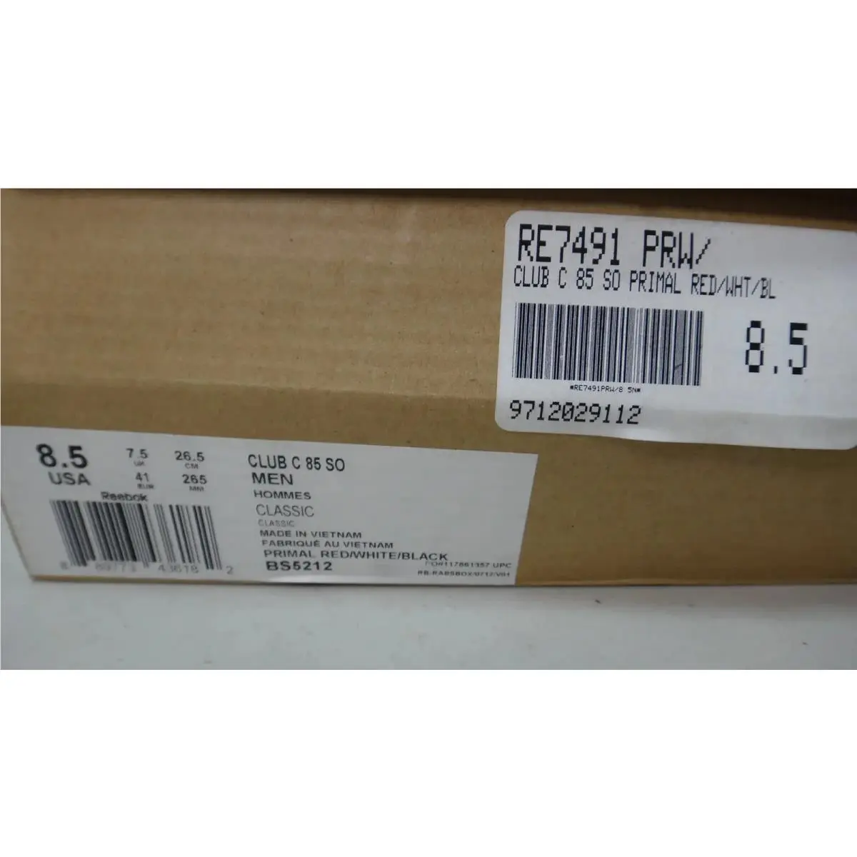 Reebok shoes - Club C 85 SO - Club - BS5212 - Red 1