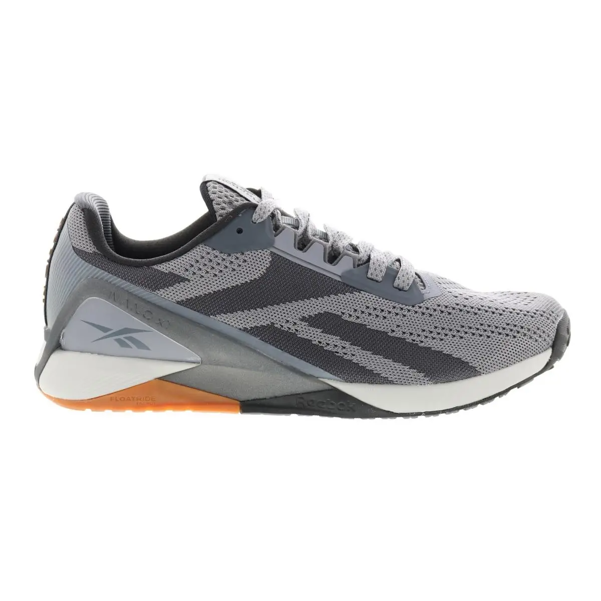 Reebok Nano X1 Mens Gray Canvas Lace Up Athletic Cross Training Shoes 13