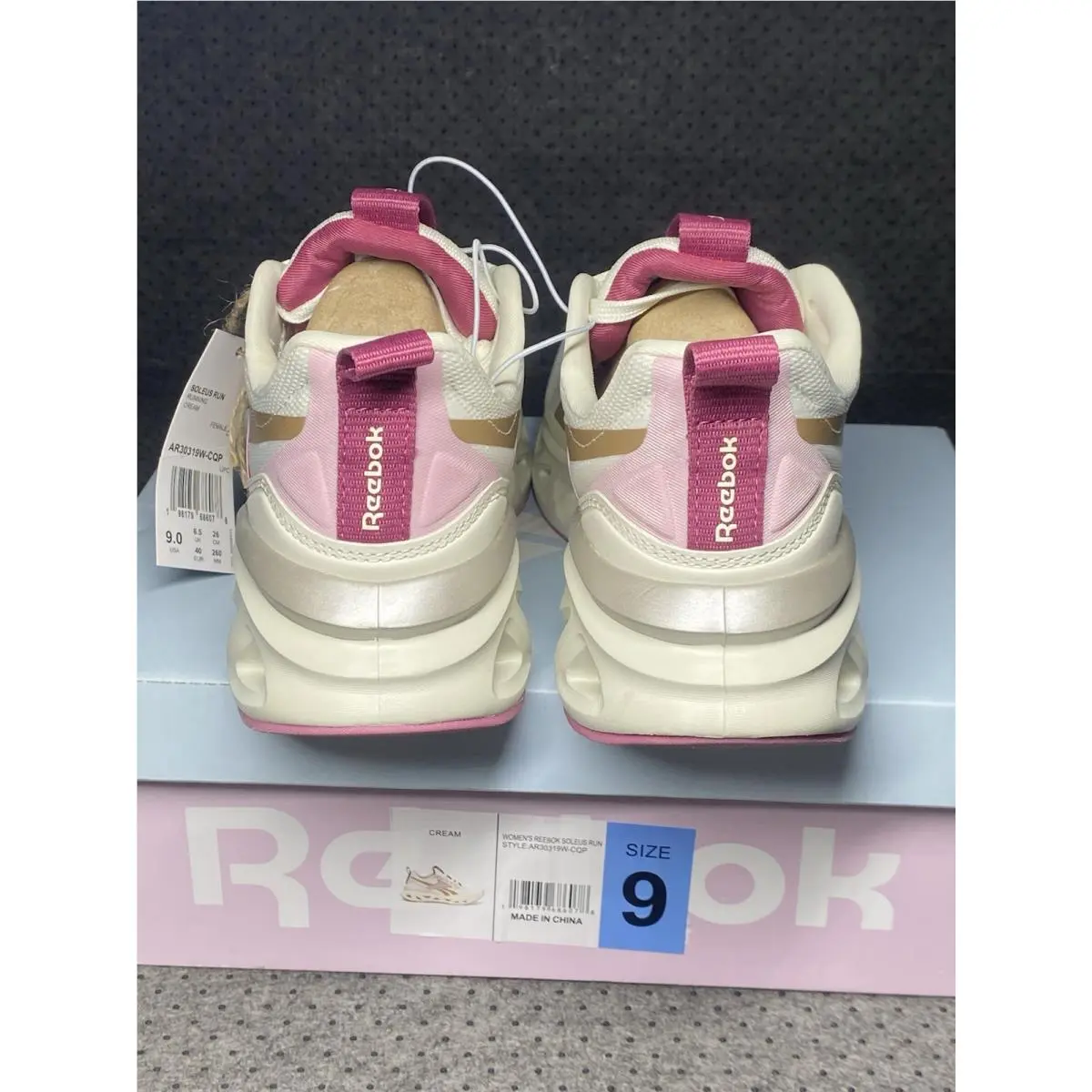 Reebok shoes - Reebok Soleus - Soleus - Cream / Pink / Gold 6