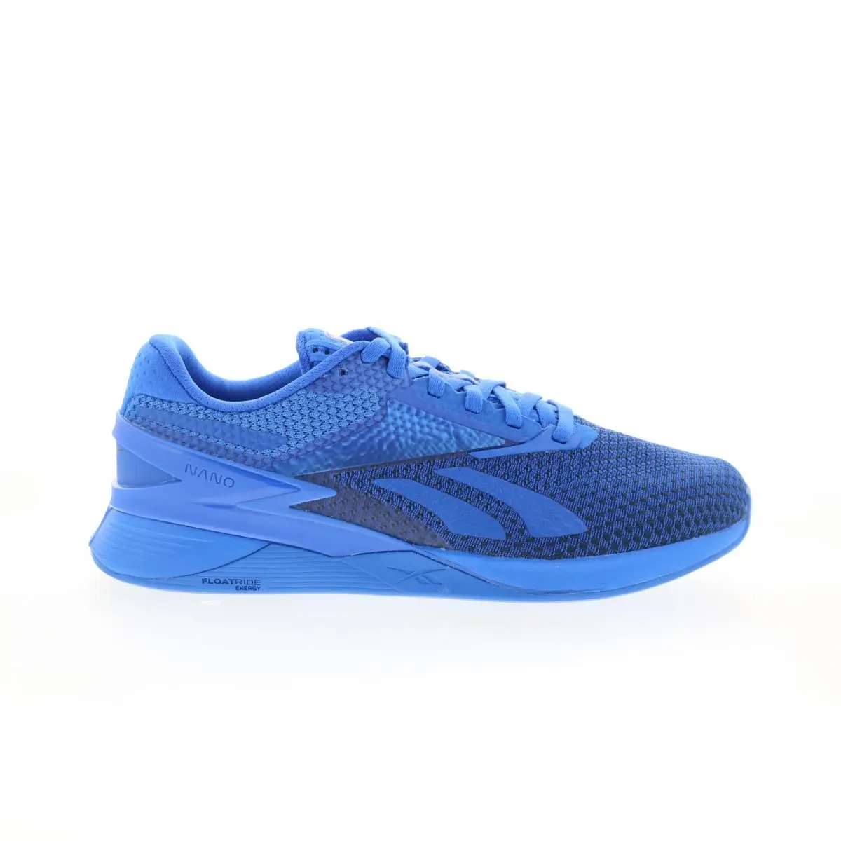 Reebok Nano X3 Mens Blue Mesh Lace Up Athletic Cross Training Shoes 12