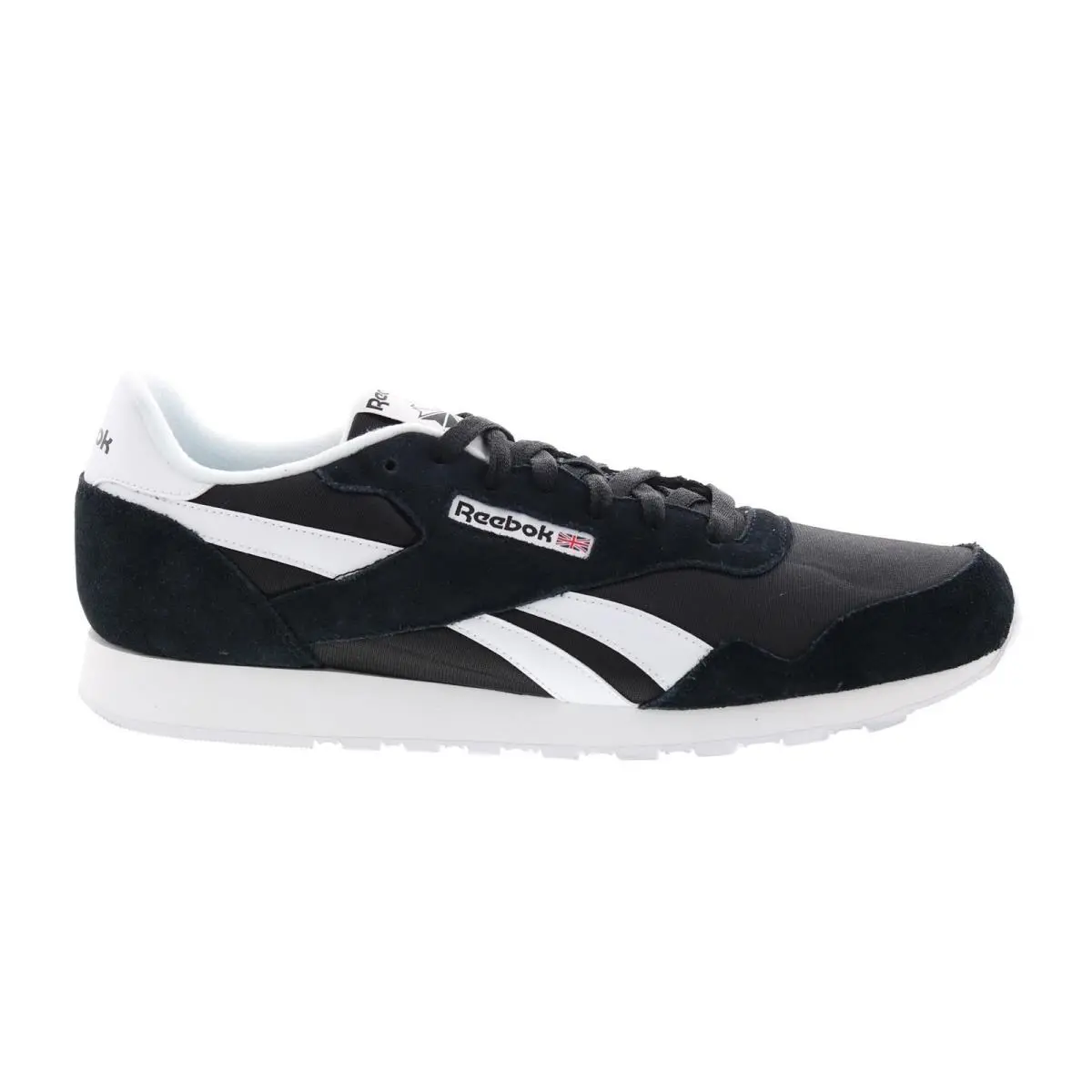 Reebok Classic Royal Nylon Mens Black Canvas Lifestyle Sneakers Shoes 14