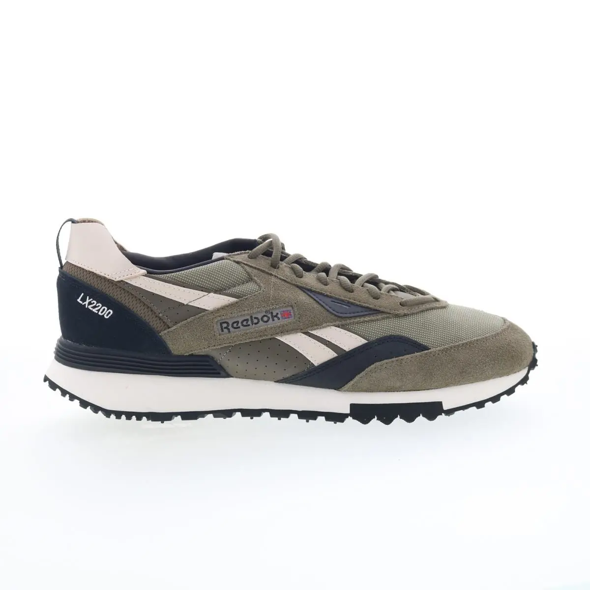 Reebok LX2200 Mens Green Suede Lace Up Lifestyle Sneakers Shoes 13