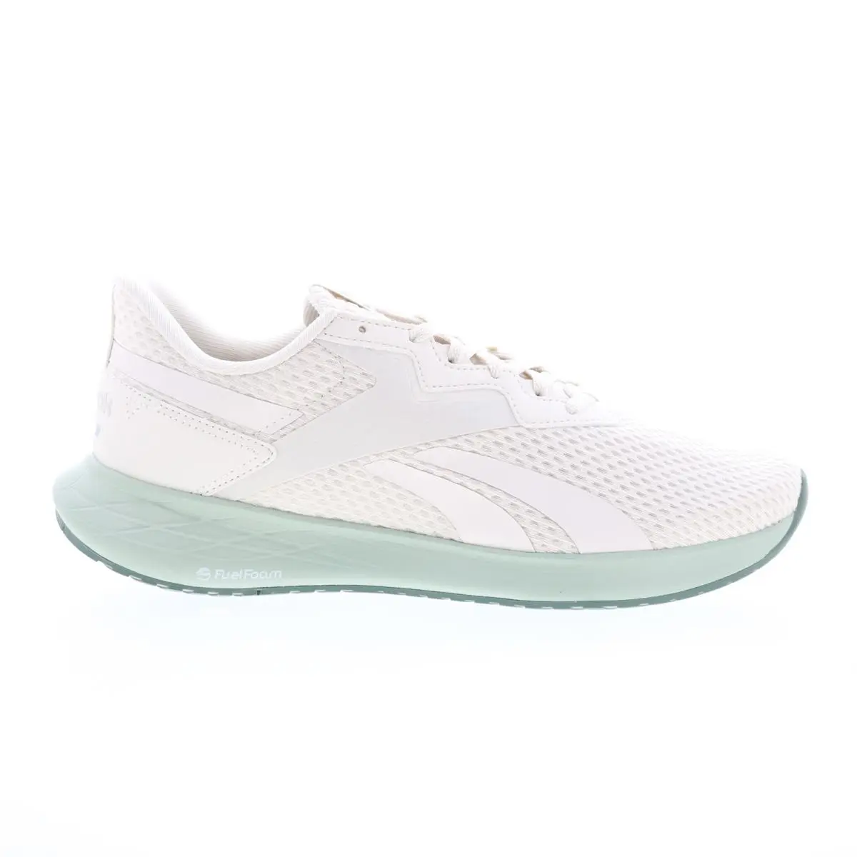 Reebok Energen Plus 2 Mens Beige Canvas Lace Up Athletic Running Shoes 12