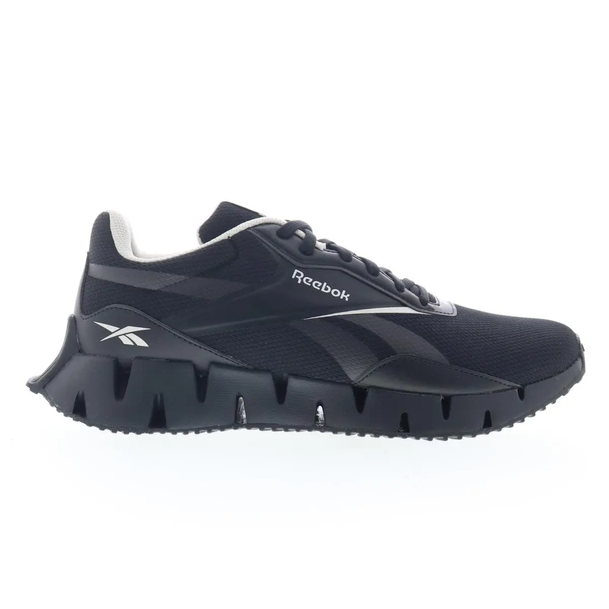 Reebok Zig Dynamica Str Mens Black Mesh Lace Up Lifestyle Sneakers Shoes 11.5