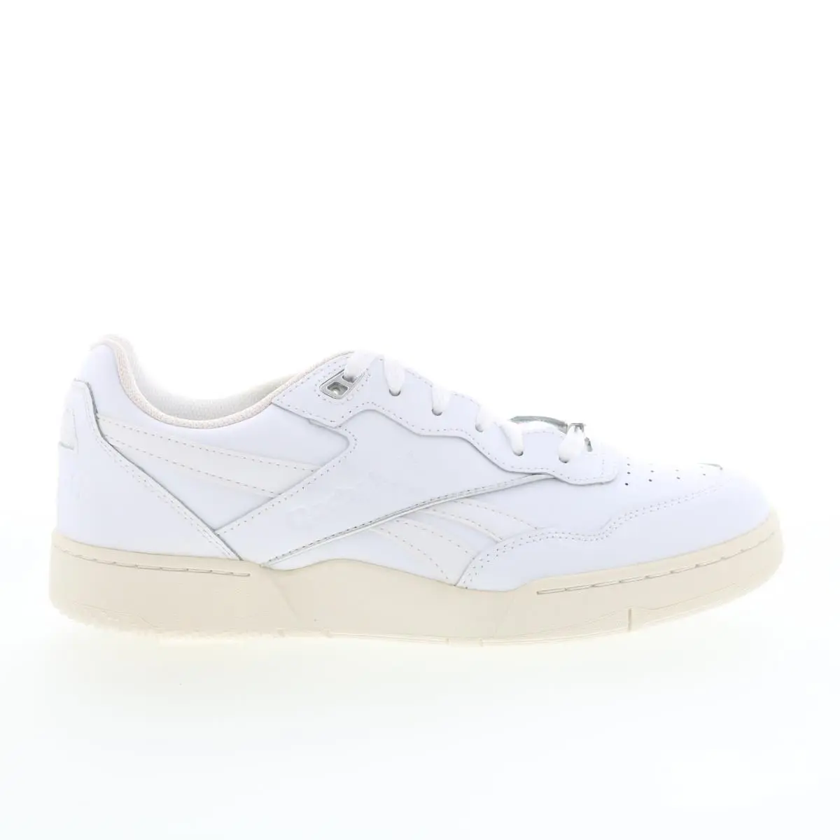 Reebok BB 4000 II Womens White Leather Lace Up Lifestyle Sneakers Shoes 10