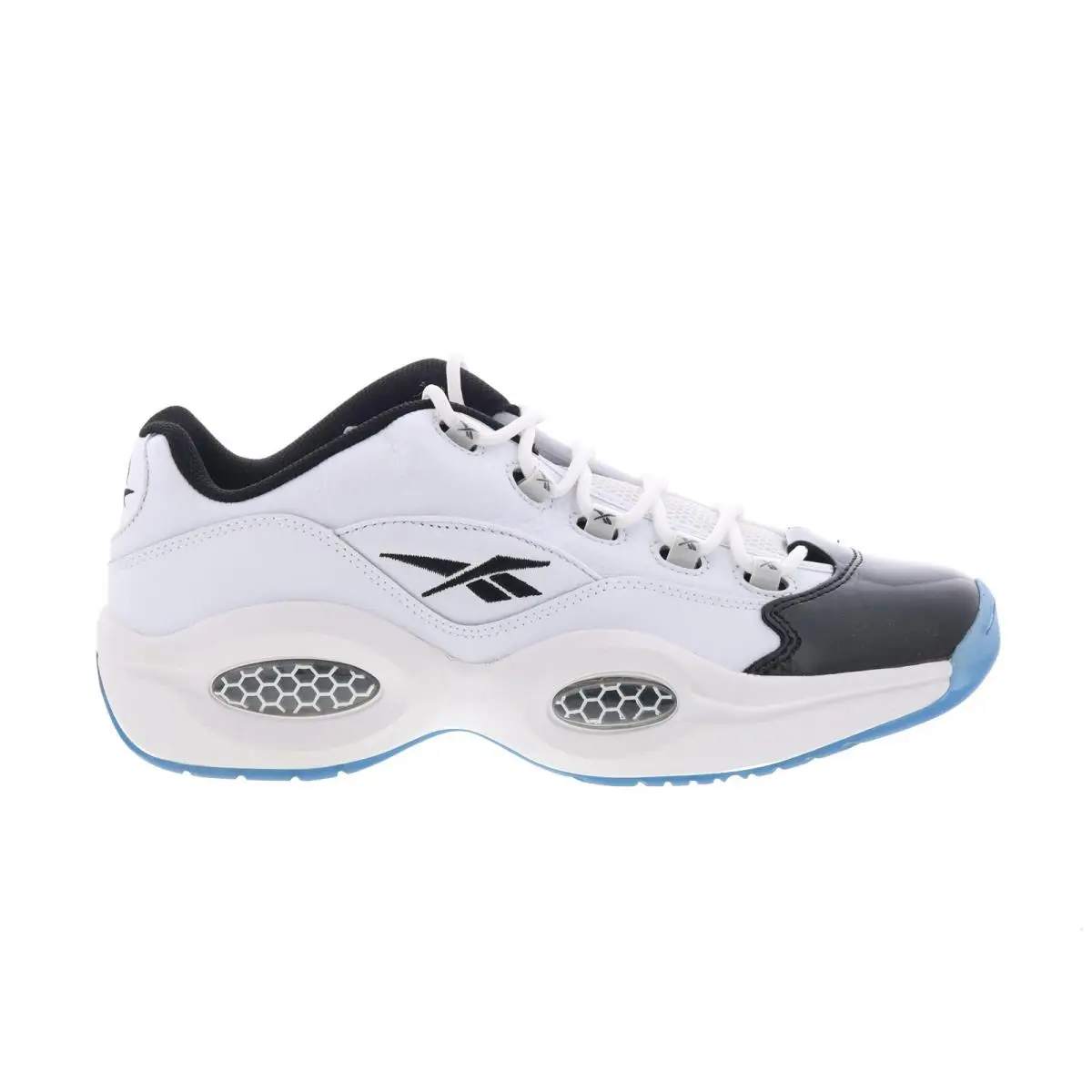 Reebok Question Low Mens White Synthetic Lace Up Athletic Basketball Shoes 12