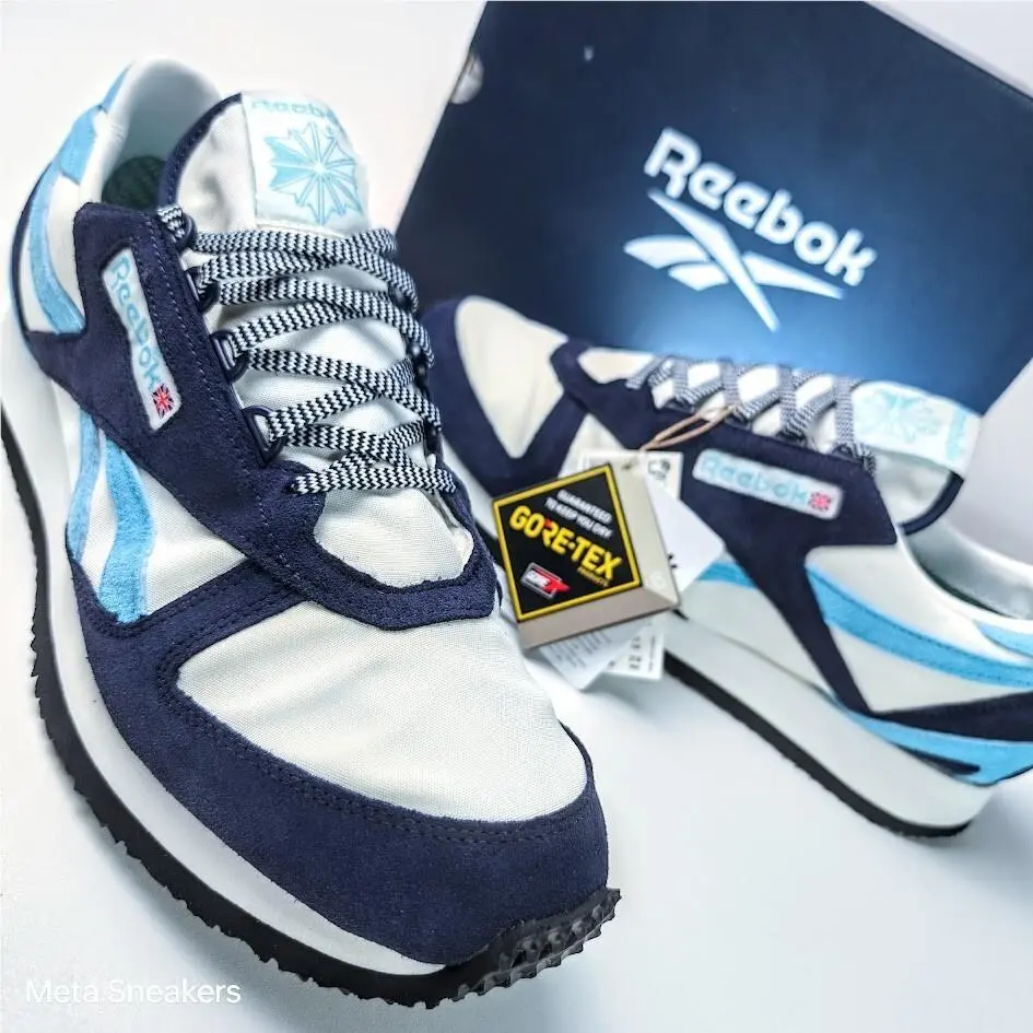 Reebok Gtx US 13 Men`s Blue White Rare Retro Runner Vibram Gore-tex GX2456