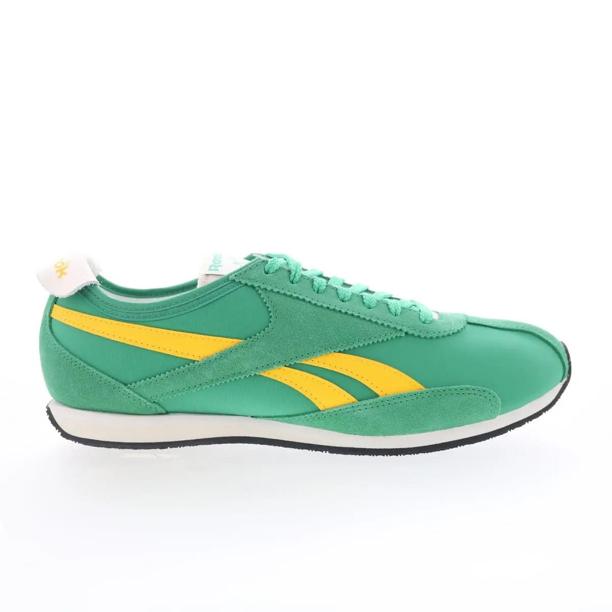 Reebok R400 Mens Green Suede Lace Up Lifestyle Sneakers Shoes 11.5