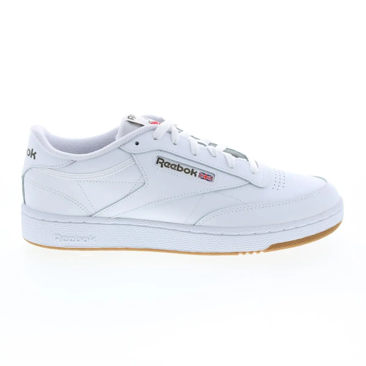 Reebok Club C 85 GY7151 Mens White Leather Lace Up Lifestyle Sneakers Shoes 12.5