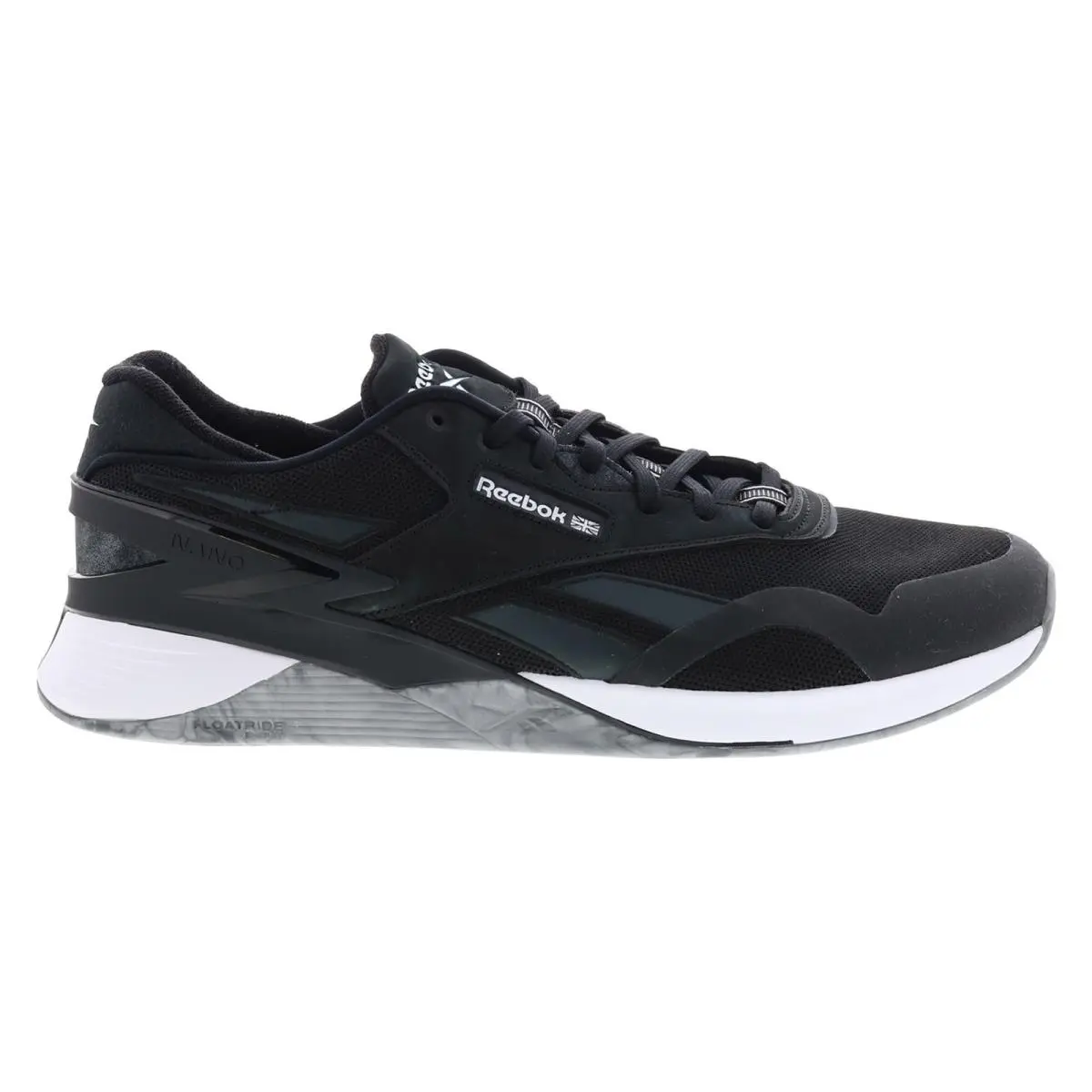Reebok Nano Classic Mens Black Canvas Lace Up Athletic Cross Training Shoes 12