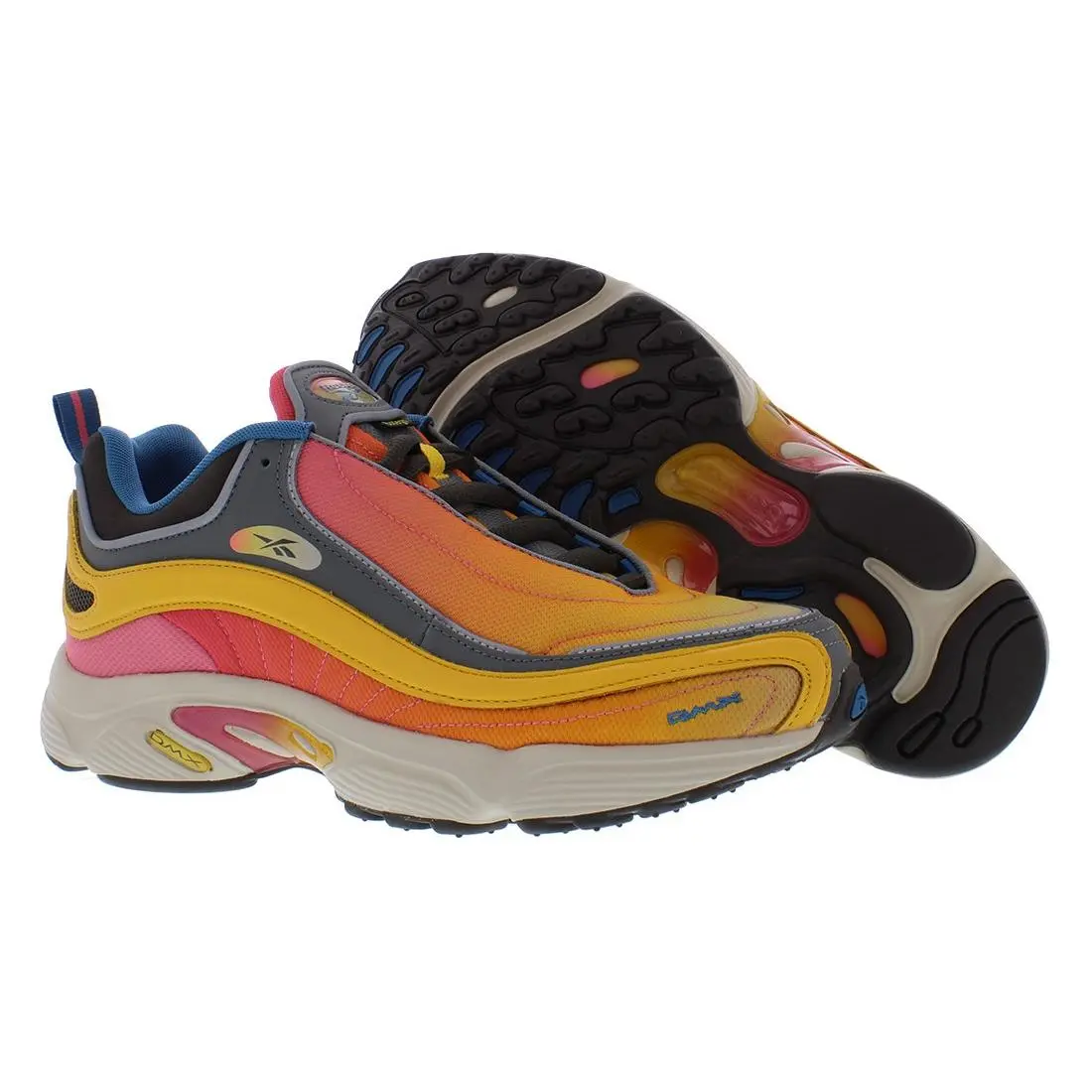 Reebok Daytona Dmx Unisex Shoes Size 9 Color: Trek Gold/super Pink/blue