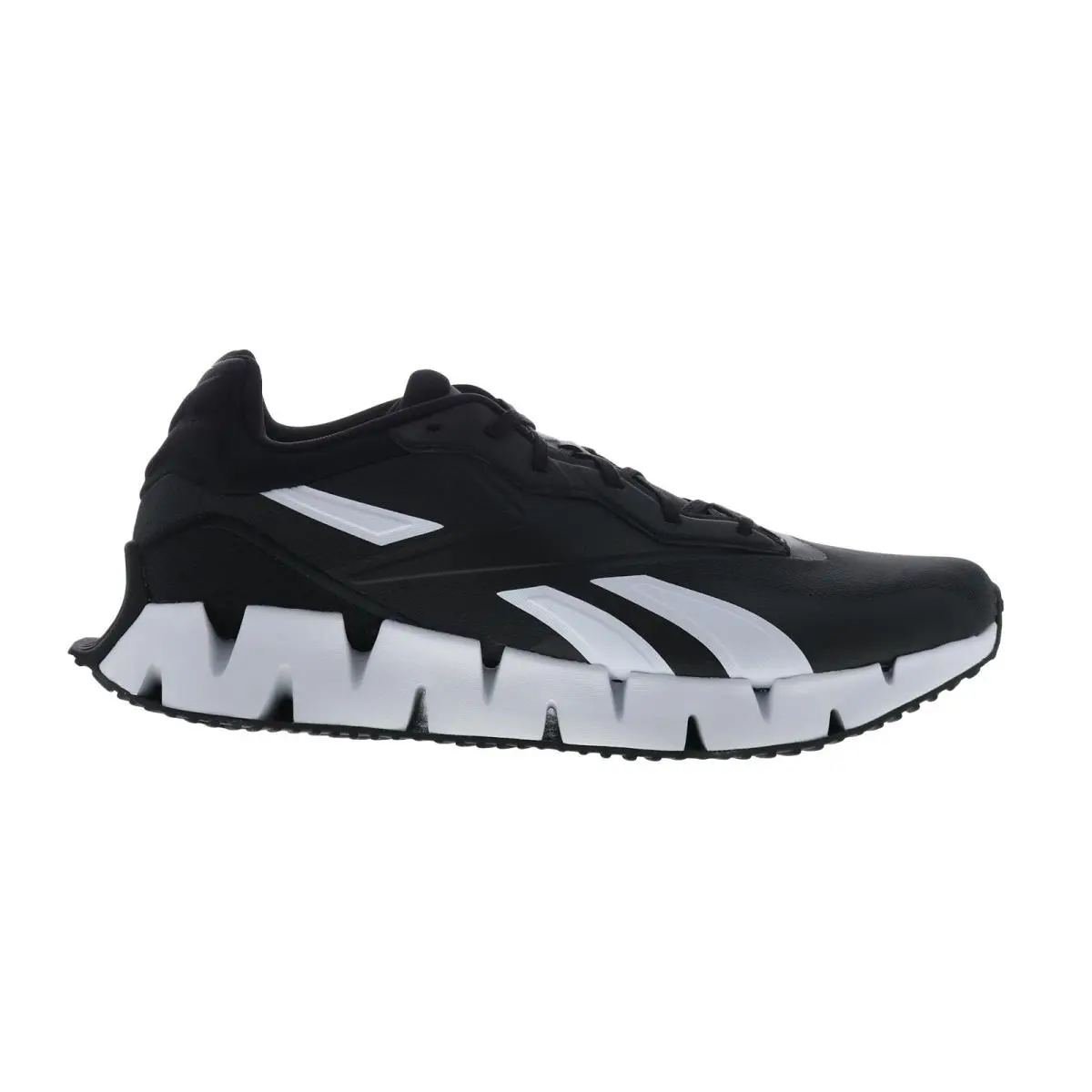 Reebok Zig Dynamica 4 Mens Black Canvas Lace Up Lifestyle Sneakers Shoes 11.5