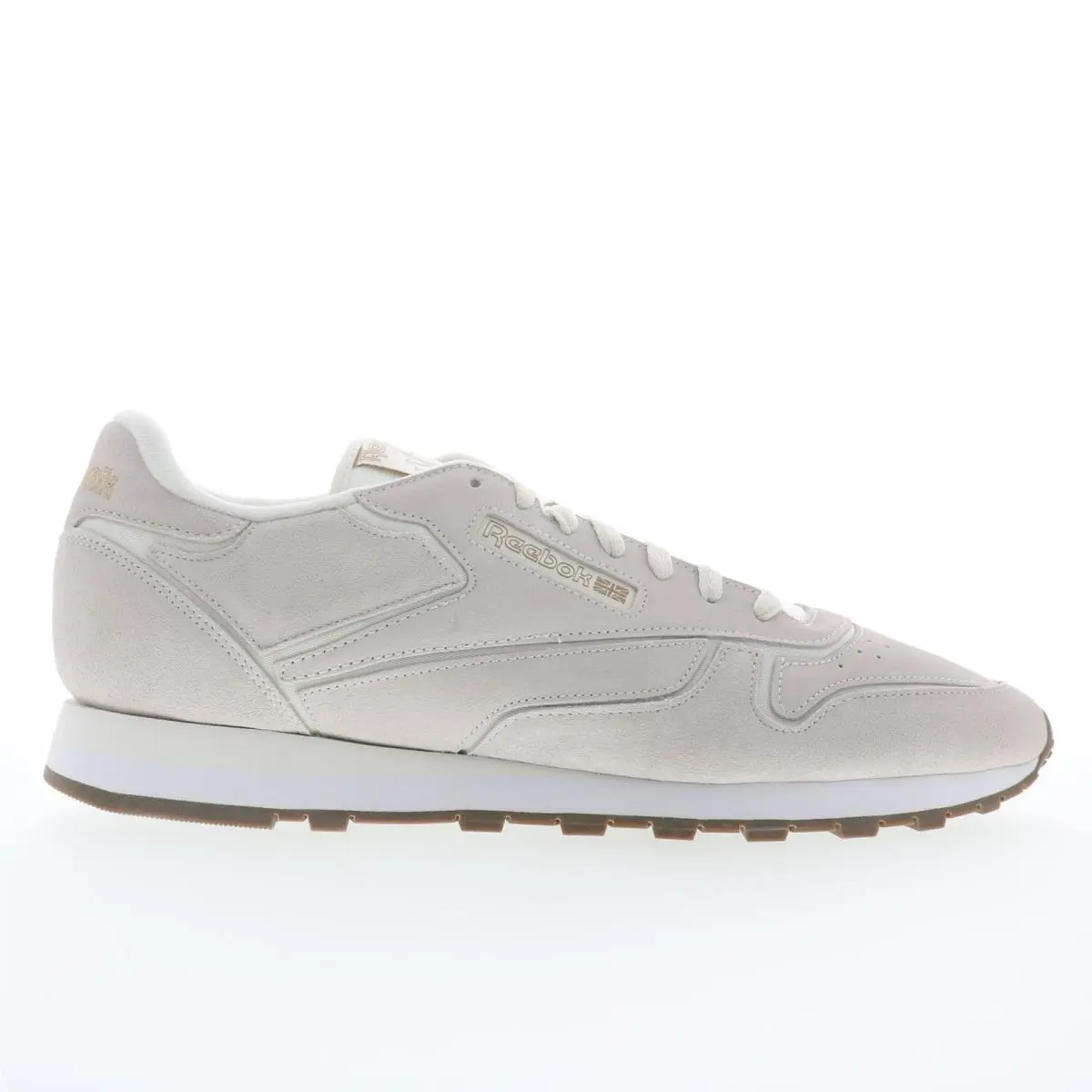 Reebok Classic Leather Mens Gray Suede Lace Up Lifestyle Sneakers Shoes 15